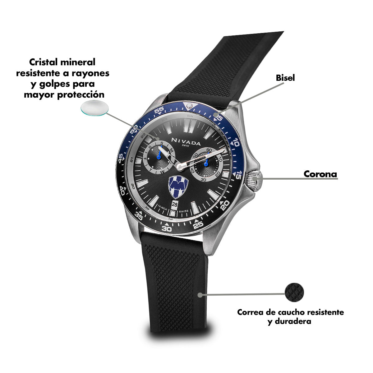 Reloj Fan Monterrey 501 - Reloj Nivada Swiss